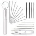 thumbnail image 1 of Leather Sewing Needle for Leather Hobbyists Pointed Stitching Needle Essential Hand Sewing Supplies, 1 of 4