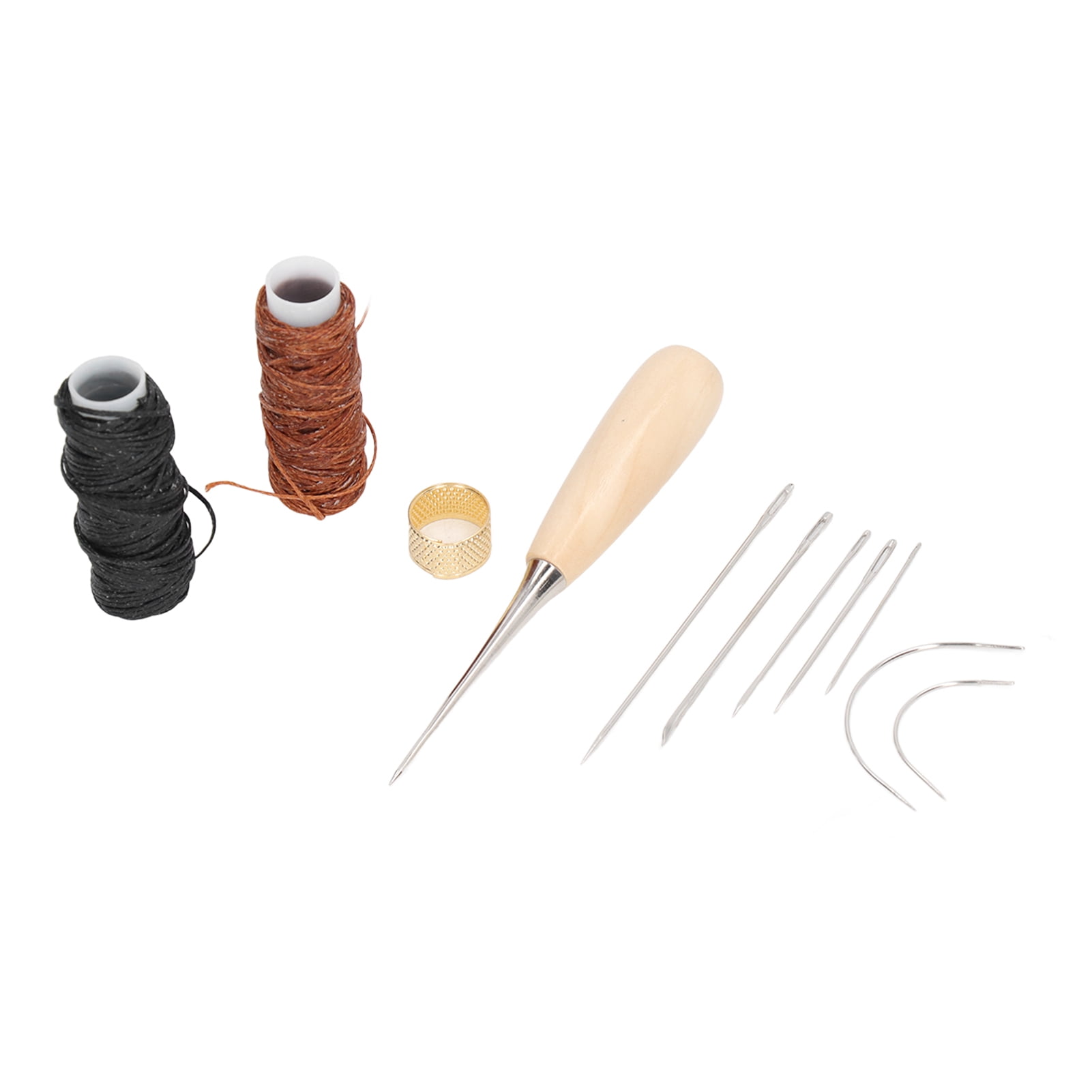 Leather Sewing Waxed Thread Cord Craft Portable Leather Stitching Kit With Waxed Thread For