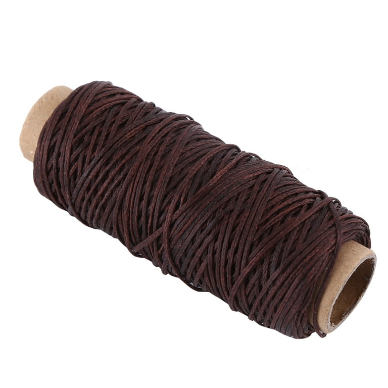 Leather Sewing Waxed Thread Leather Thread for Sewing Heavy Thread for  Leather Sewing Machine Thread for Leather Craft Shoe Repairing 150D  50m[Dark Brown] 