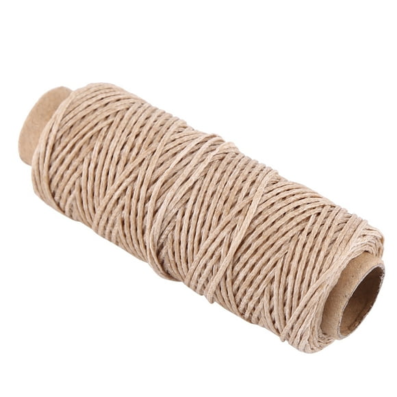 Leather Sewing Waxed Thread Leather Thread for Sewing Heavy Thread for Leather Sewing Machine Thread for Leather Craft Shoe Repairing 150D 50m Khaki