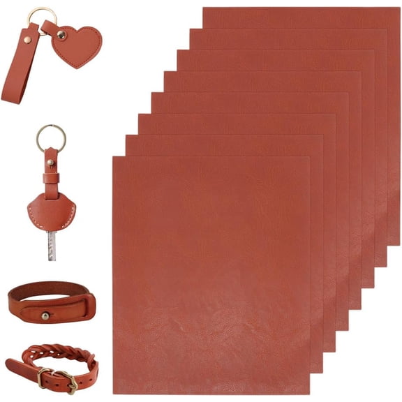 Leather Sheet for DIY Craft Thick 1mm Durable Rectangle Imitation Leather Fabric for DIY Engraving Crafting Material Tooling DIY 26x32cm Chocolate