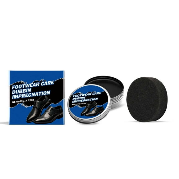 Leather Shoe Care Wax - Revitalize and Shine Your Footwear with Ease - Refurbish Shoe Polish for All Leather Types at Home