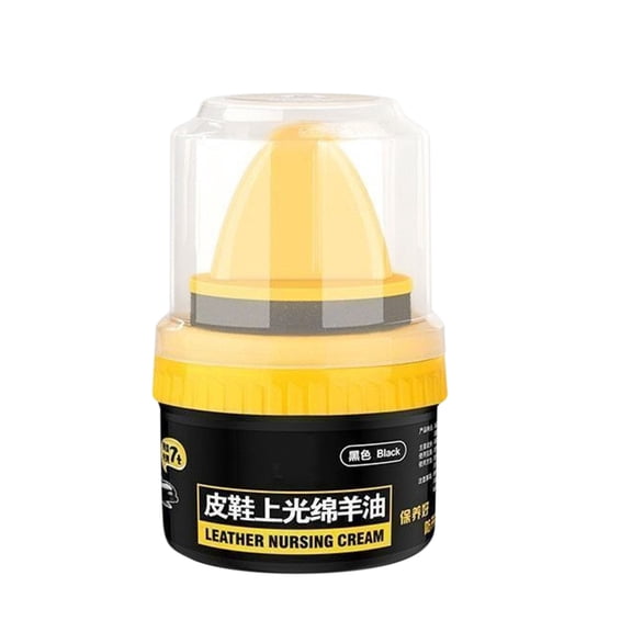 Leather Shoe Polish, Usupdd Colorless Universal Leather Repair Cream for Shoes Boots, Advanced Leather Maintenance Varnish for Sheepskin Sofa Car Interior with Long Lasting Finish, Black