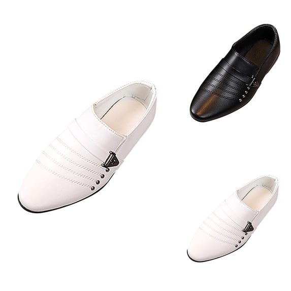 Leather Shoes Boys, Toddler Baby Student British Casual Style Perform Children Boy's Shoes Girls Black Dress Footwear