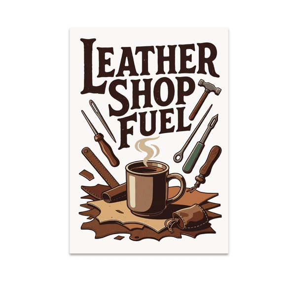 Leather Shop Fuel Design - Leather Enthusiast - 13x19 Poster Print