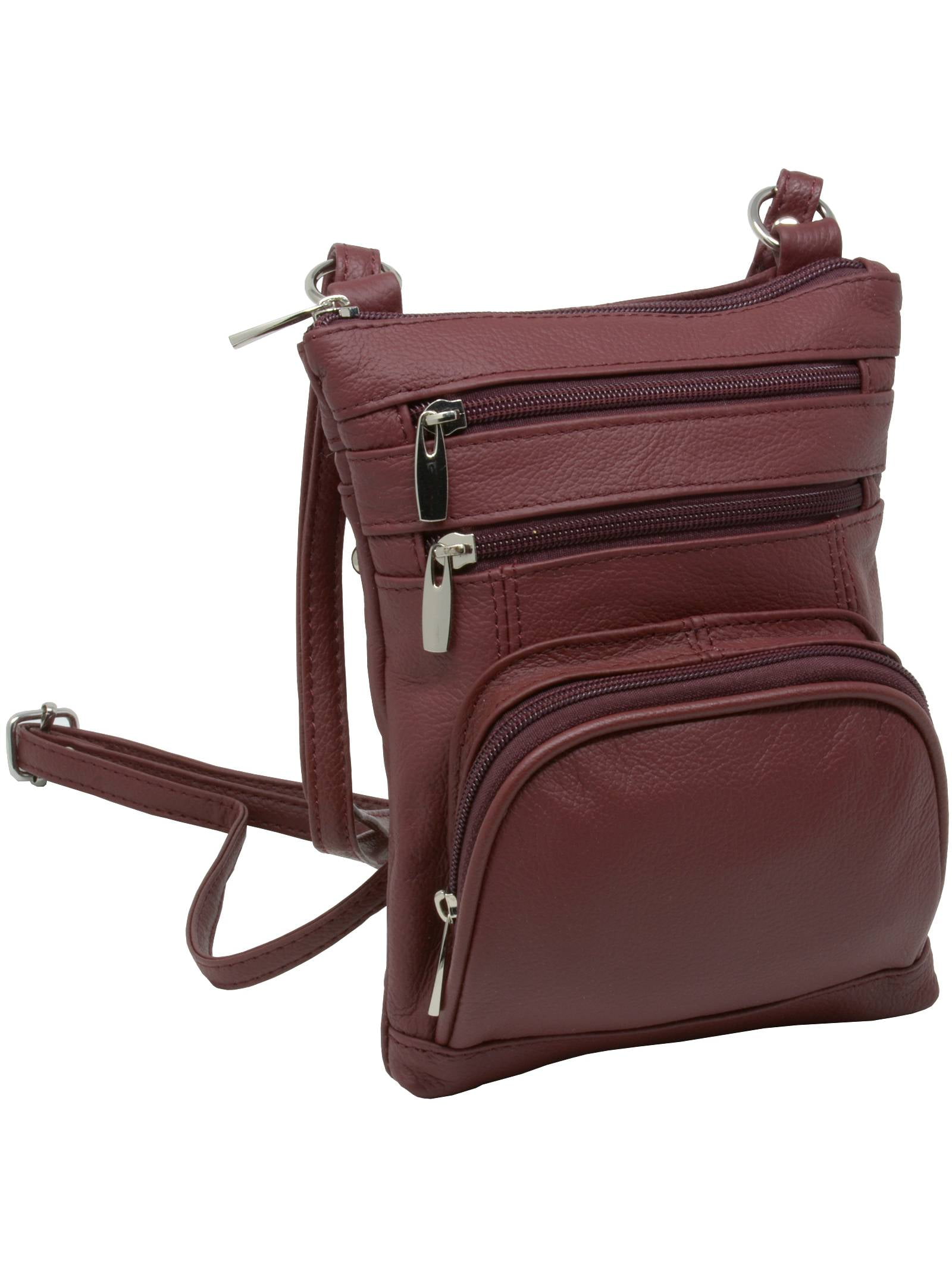 Leather Shoulder Bag Handbag Purse Cross Body Organizer Wallet