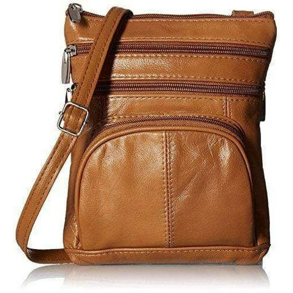 Leather Shoulder Bag Handbag Purse Cross Body Organizer Wallet Multi Pockets