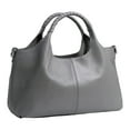 thumbnail image 1 of Leather Shoulder Bags Purses for Women Lightweight Handbags Satchel Designer Crossbody Medium Size Totes, 1 of 6