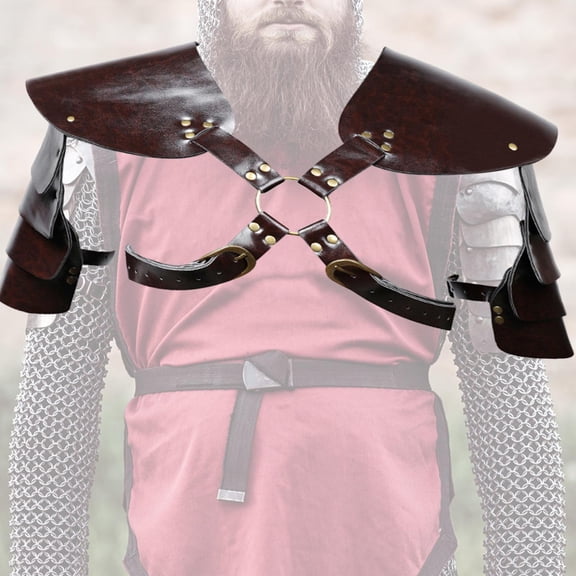 Leather Shoulder Decoration Halloween Party Medieval Shoulder Pauldron