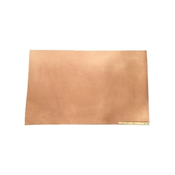 Leather Side Piece Veg Tan Split Medium Weight 30 X 48 Inches, 10 Square Feet