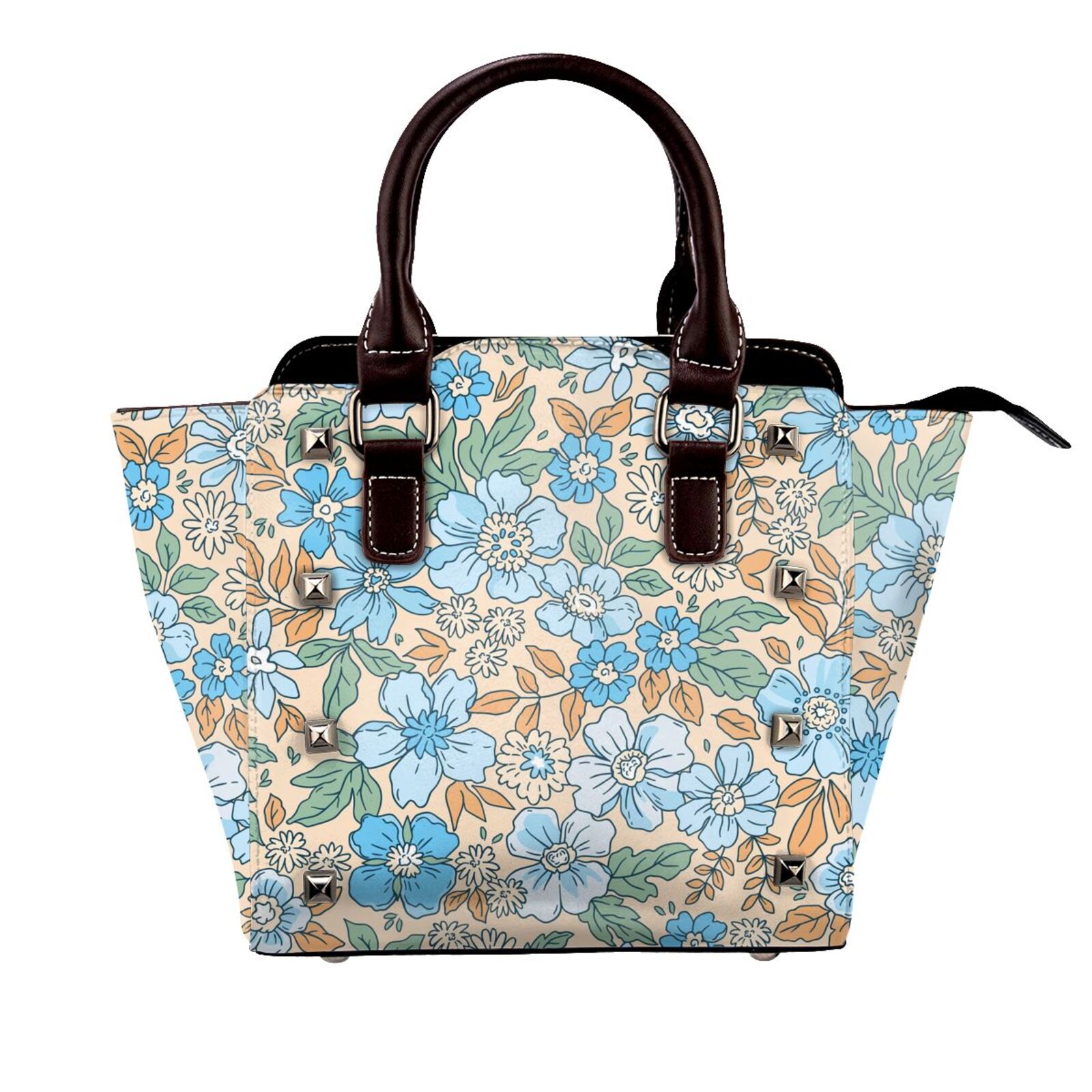 0401~Shearling PANELLED tote bag with removable shoulder strap main image 1