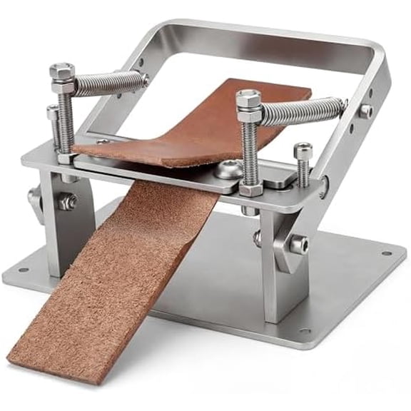 Leather Skiver, Manual Leather Skiving Machine, Leather Peeling Tools with 10x 4 inch Blades, Stainless Steel Shovel Skin Skiver, for DIY Leather Thinning, Adjustable Thickness$$Art & Craft