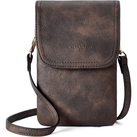 Leather Small Crossbody Bags for Women Designer Cell Phone Bag Wallet Purses Adjustable Strap
