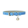 thumbnail image 1 of Leather Small Dog Cat Collar With Bell Safety Adjustable Cat Strap Puppy Necklace Chihuahua Collar Pet Christmas Gift, 1 of 1