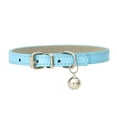 thumbnail image 1 of Leather Small Dog Cat Collar with Bell Safety Adjustable Cat Kitten Straps Puppy Necklaces Chihuahua Collars Pet Supplies, 1 of 6