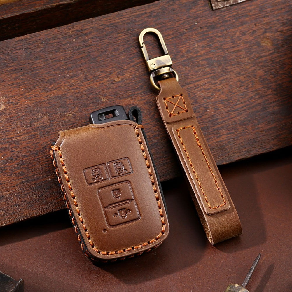 Leather Smart Car Key Cover Case Fob Holder For Toyota 4 Runner for ...