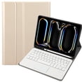 thumbnail image 1 of Leather Smart Stand Case Cover with Pencil Holder Wireless Bluetooth Touch Keyboard for iPad Pro 11 inch M4 2024 A2836 A2837 A3006 Blue, 1 of 5