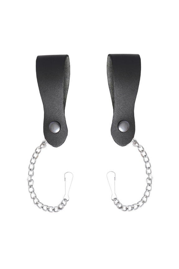 Leather Sporran Belt with Metal Chain/Hook - Chain Suspender - Hook Suspender Durable Scottish Kilt Accessory (Chain Suspender)