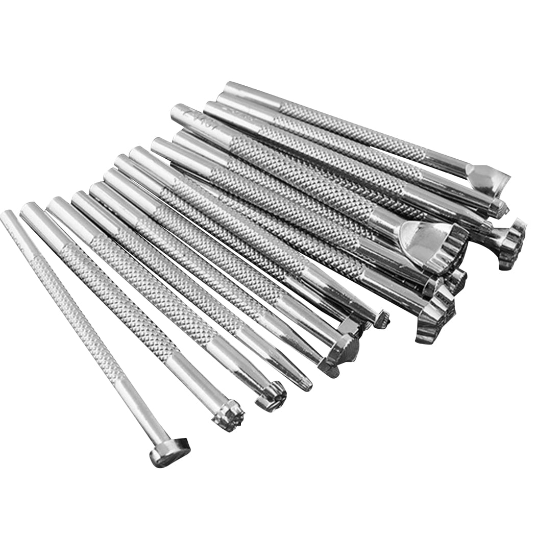 Leather Stamping Tool, 20pcs Saddle Making Tools Different Shape Stamp