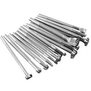 Leather Stamping Tool, 20pcs Saddle Making Tools Different Shape Stamp Punch Set, Leather Engraving and Embossing Tools for Leather Craft Working
