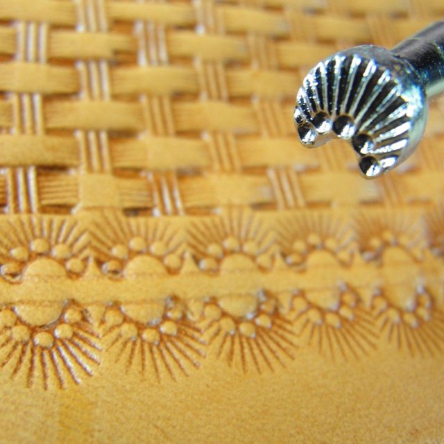 Leather Stamping Tool, 5Seed Border Stamp, N305, Leather Stamping Tool