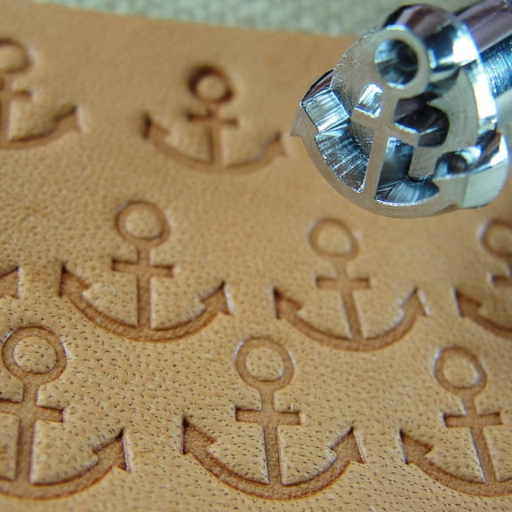 Leather Stamping Tool, Anchor Geometric Stamp, E681, Leather Stamping Tool Stamp, Craft Japan Leathercraft Tool