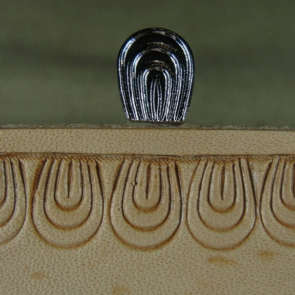Leather Stamping Tool, Arch Border Geometric Stamp, O79, Leather Stamping Tool Stamp, Craft Japan Leathercraft Tool