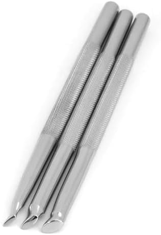 Leather Stamping Tool Beveling Set 3Pcs Undercut Beveler Stamps Stainless Steel Carving DIY LeatherCrafts Kit (Undercut Beveler)$$Art & Craft