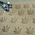 thumbnail image 1 of Leather Stamping Tool, Extra Small Marijuana Leaf Stamp, O66, Leather Stamping Tool Stamp, Craft Japan Leathercraft Tool, 1 of 6