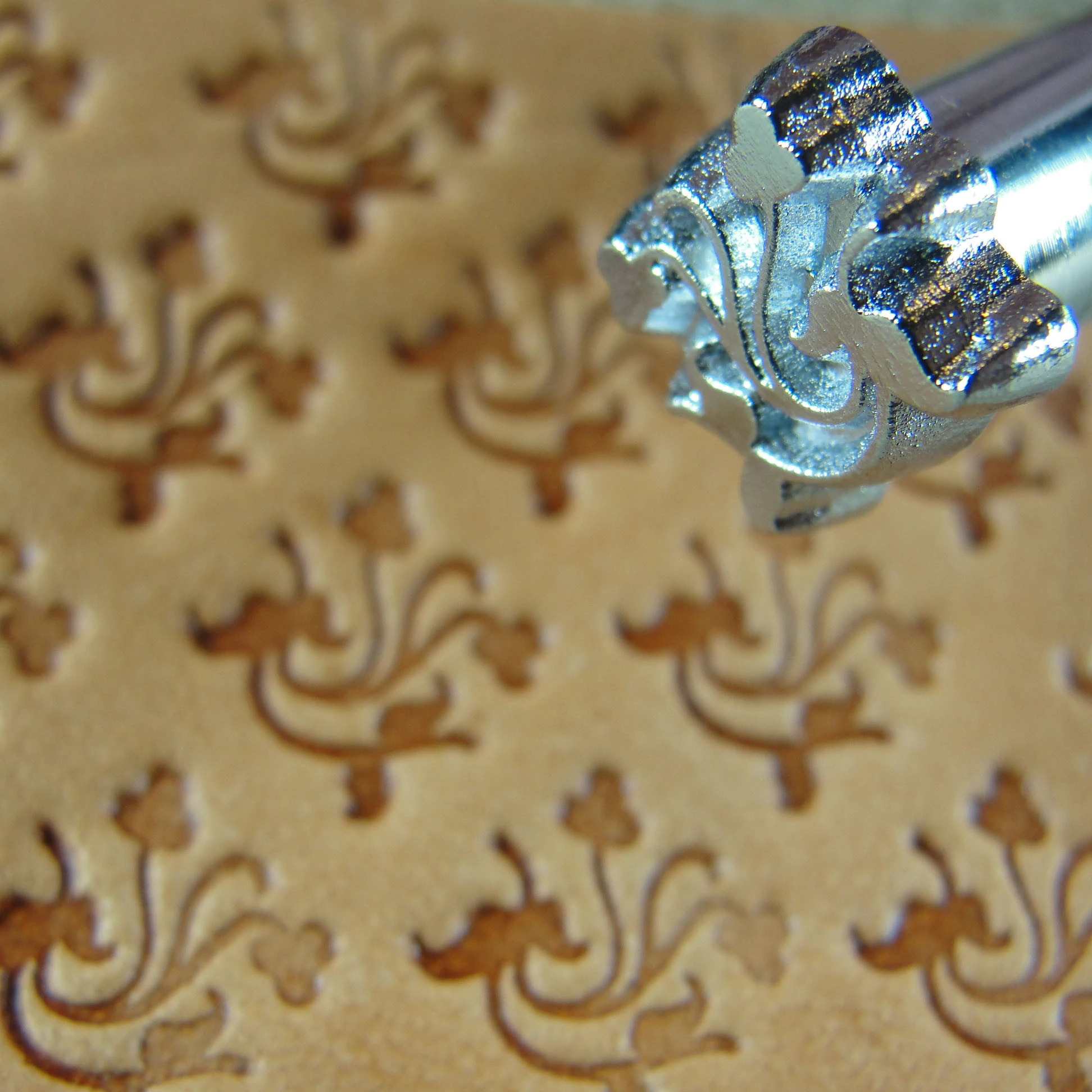 Leather Stamping Tool, Floral Accent Stamp, E376, Leather Stamping Tool