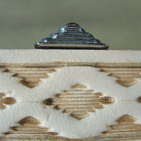 Leather Stamping Tool, Half Diamond Geometric Stamp, F926H, Leather Stamping Tool Stamp, Craft Japan Leathercraft Tool