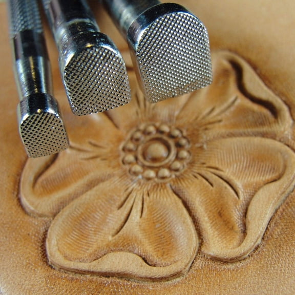 Leather Stamping Tools, Fine Checkered Matting Background Stamps, Set of 3 Leather Stamping Tools, Craft Japan Leathercraft Tools