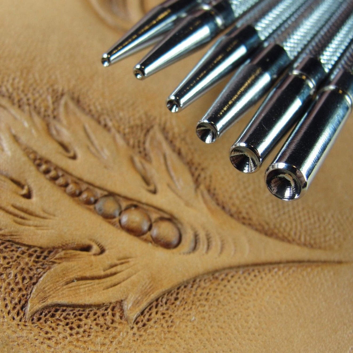 Leather Stamping Tools, Seeder Stamps, Set of 6 Leather Stamping Tools, Craft Japan Leathercraft Tools