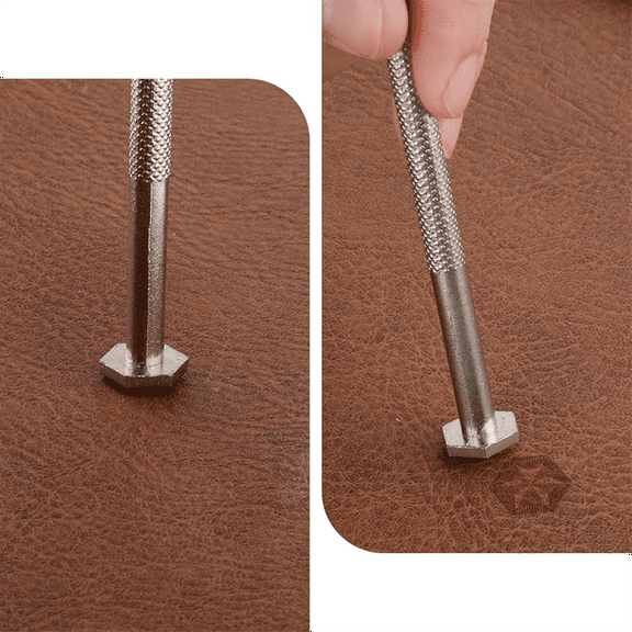 Leather Stamps 2 Pieces Professional Leather Border Stamping Tools for Leather Craft Working