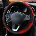 thumbnail image 1 of Leather Steering Wheel Cover, Anti-Slip Microfiber Leather Wrap for 15 Inch Universal Fit, Comfort Grip Auto Accessory, 1 of 10