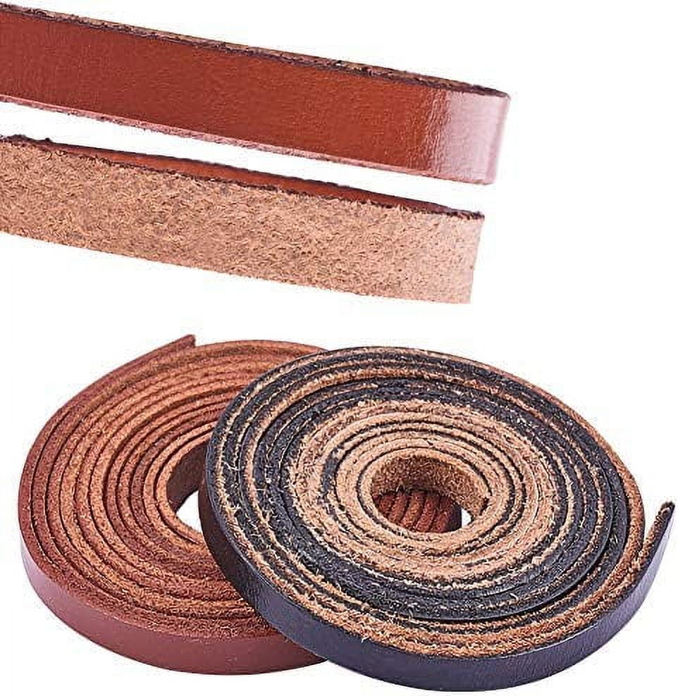 Leather Strap 157 inches Long 3/8 inch Wide Leather Craft Strip