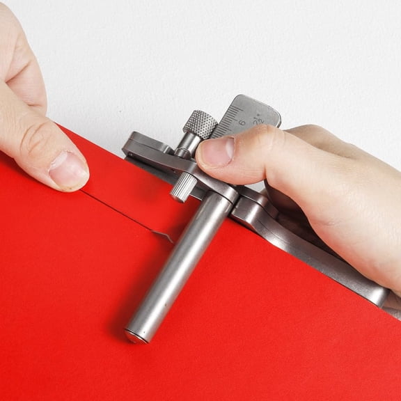 Leather Strap Cutter, Aluminium Alloy Leather Strip Cutting Machine, Adjustable Manual Leather Belt Cutter Tool for DIY Leathercraft