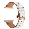 thumbnail image 1 of Leather Strap For Apple band rose button white 38/40/50, 1 of 6