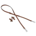 thumbnail image 1 of Leather Strap Kit, 95-115cm Crossbody Adjustable Leather Shoulder Strap Conversion Kit for Mini Pouch Handbags Purse Straps Crossbody, Brown, 1 of 8