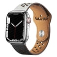 thumbnail image 1 of Leather Strap for Apple Watch Band 45mm 44mm 42mm 41mm 40mm 38mm Iwatch 3 4 5 6 SE Bracelet Apple Watch Series 7 Band, 1 of 6