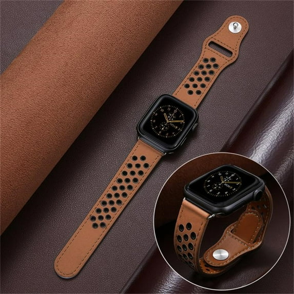 Leather Strap for Apple Watch Band 45mm 44mm 42mm 41mm 40mm 38mm Iwatch 3 4 5 6 SE Bracelet Apple Watch Series 7 Band