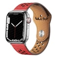thumbnail image 1 of Leather Strap for Apple Watch Band 45mm 44mm 42mm 41mm 40mm 38mm Iwatch 3 4 5 6 SE Bracelet Apple Watch Series 7 Band, 1 of 6