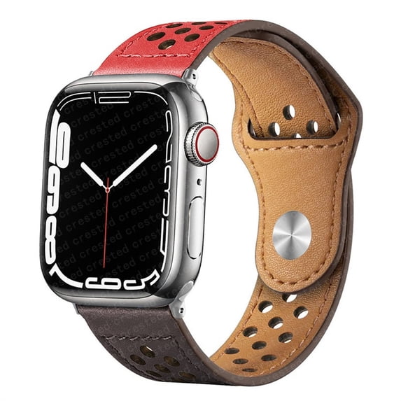 Leather Strap for Apple Watch Band 45mm 44mm 42mm 41mm 40mm 38mm Iwatch 3 4 5 6 SE Bracelet Apple Watch Series 7 Band