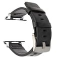 thumbnail image 1 of Leather Strap for Apple Watch Ultra 2 Band 49mm 9 8 7 45mm 41mm High Quality Strap for IWatch Series 6 SE 5 4 44mm 40mm (Black S,42mm 44mm 45mm 49mm), 1 of 7