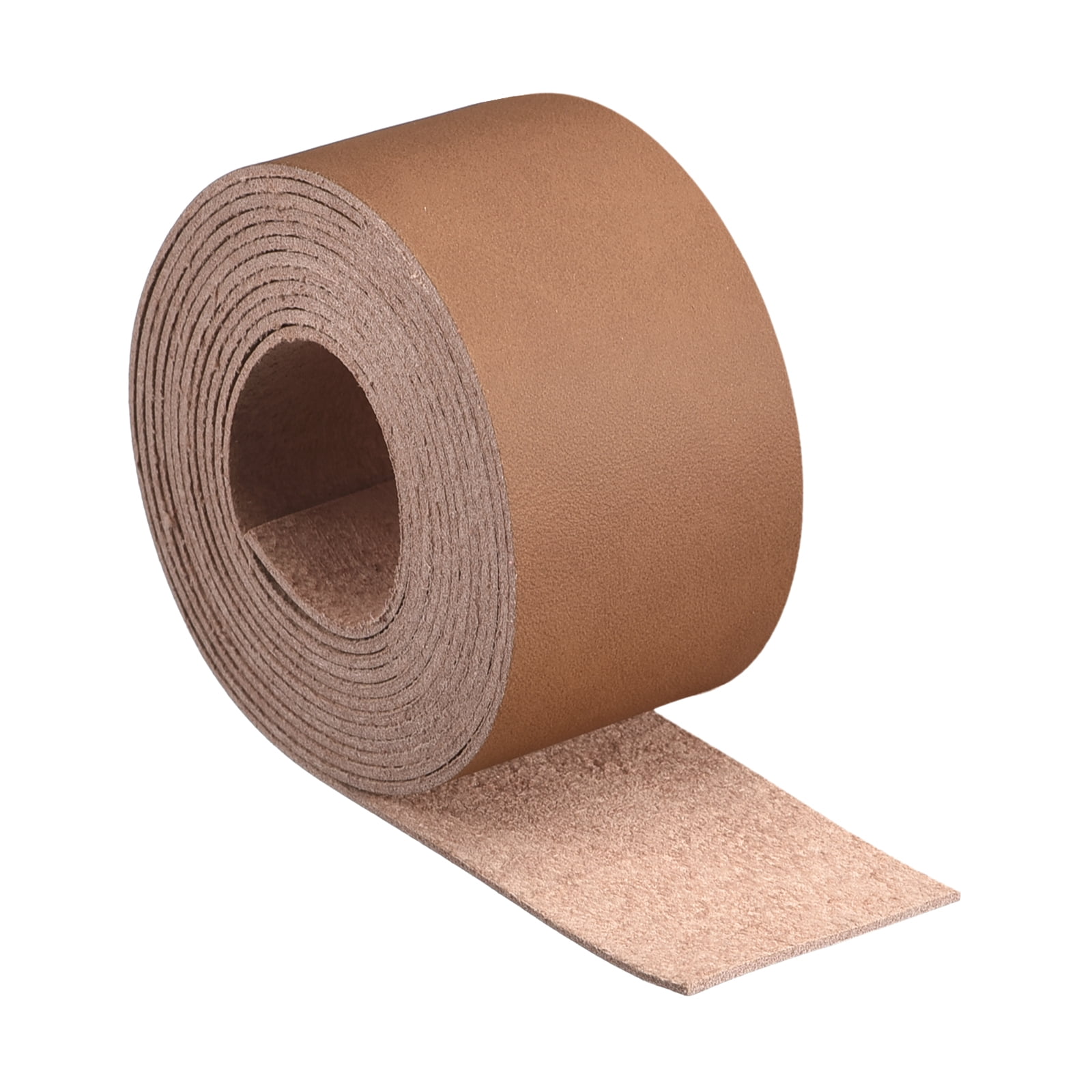 Leather Straps for Crafts, 1 Pack 11/2" Wide Leather Strips(Brown