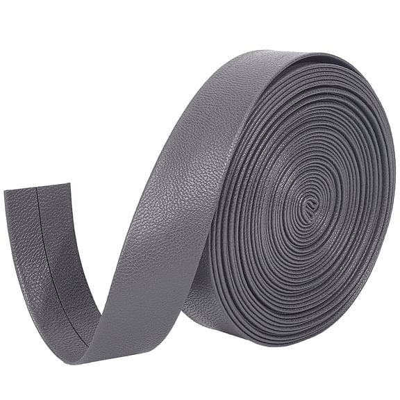 Leather String 5m x 20mm Leather Strap 1mm Thick Foldover Leather Strips Lambskin Texture Flat Leather Cord Leatherette Cord Rope for DIY Crafts Belt