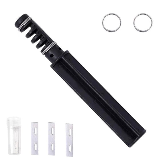 Leather Strip Cutter Tool 5.9 Inch For Leather Craft, Manual Leather Cord Maker With 3mm 5mm Width, Durable Steel And Plastic Hand Tool For DIY Leather Working