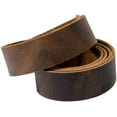 thumbnail image 1 of Leather Strong Strap 1.25" x 75" 1.25x75: Cord Braiding String, Medium Weight 1.8mm Thick, 1.25 in. wide x 60 in. Long for Crafts/Tooling/Workshop : All Natural Grain Leather : Color Bourbon Brown, 1 of 3