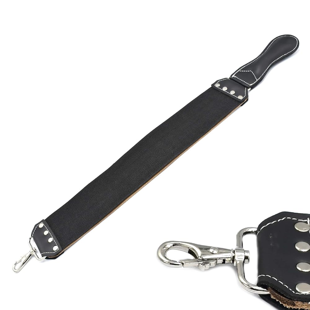 Leather Strop 3" X 20" Barber's Razor Strop Cow Hide, Dual Straps With