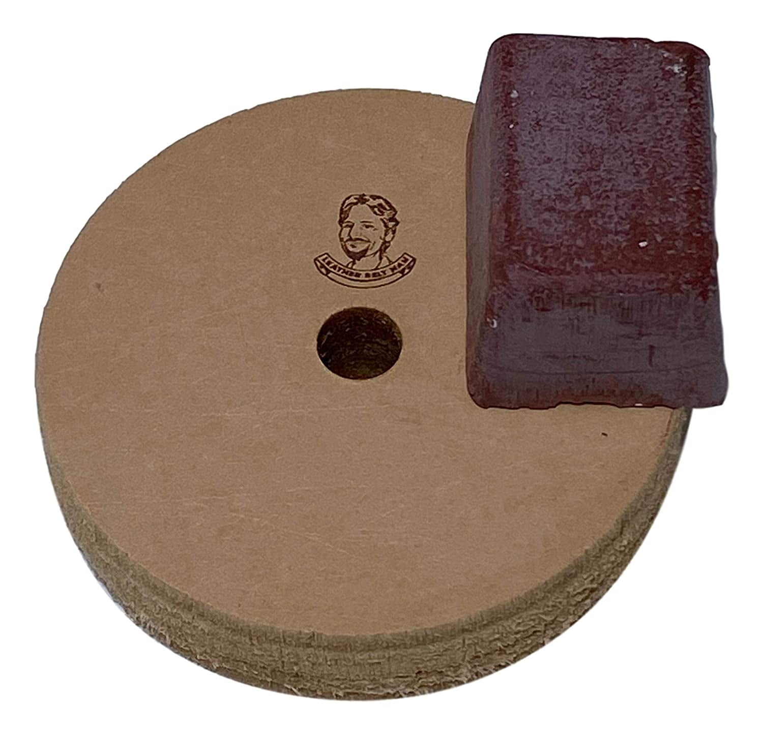 Leather Stropping and Polishing Wheel for Bench Grinders W/ 10mm Arbor